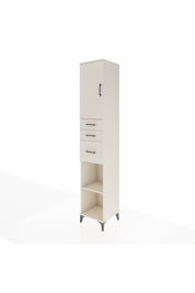 Hyperion Dolap 4 Raflı 3 Çekmeceli Tek Kapaklı 44x44x243 Aytaşı-Aytaşı