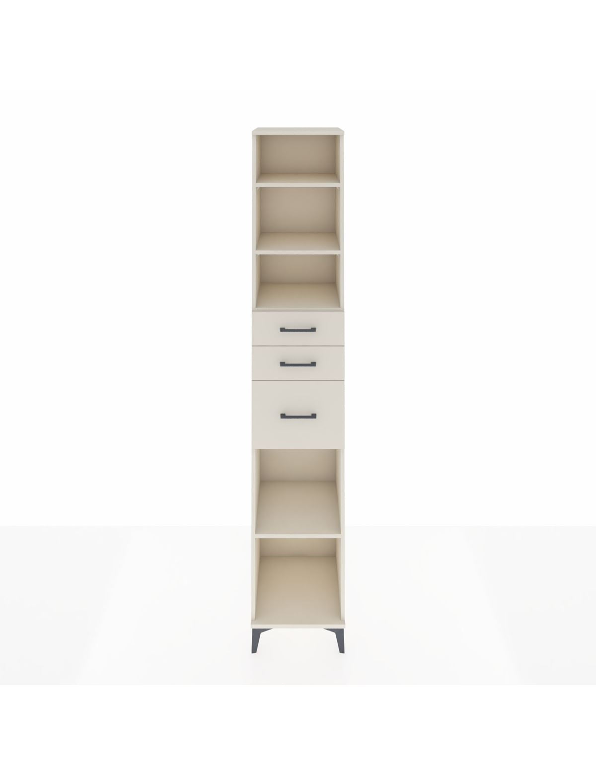 Hyperion Dolap 4 Raflı 3 Çekmeceli 44x44x243 Aytaşı-Aytaşı