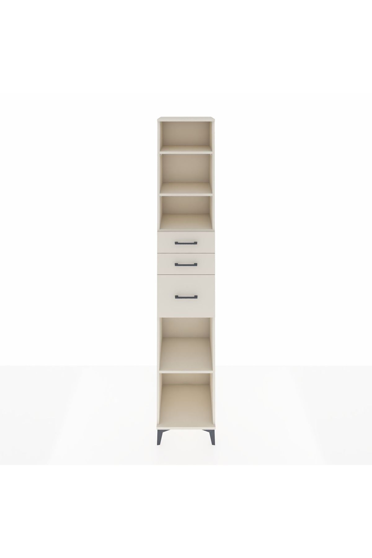 Hyperion Dolap 4 Raflı 3 Çekmeceli 44x44x243 Aytaşı-Aytaşı