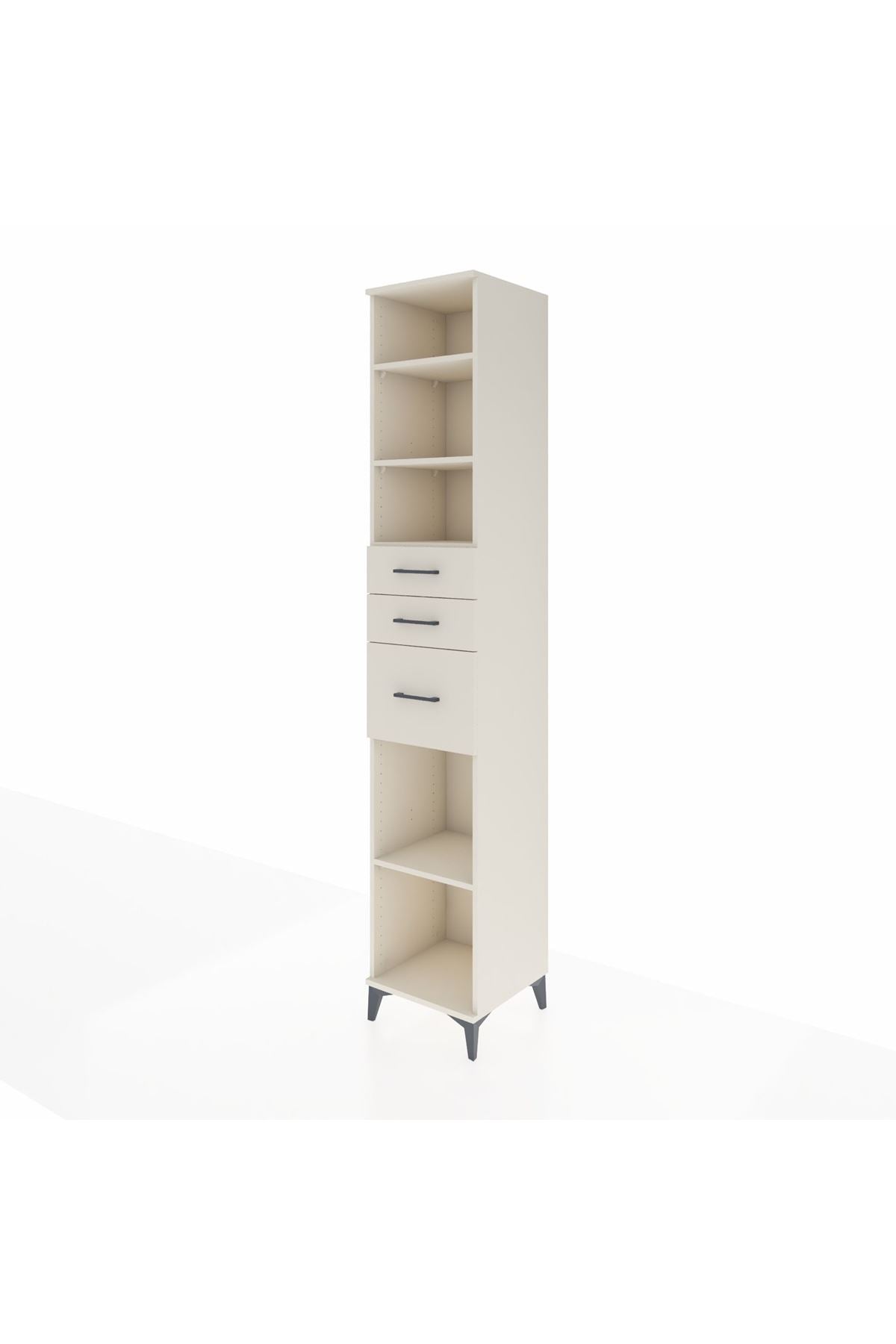 Hyperion Dolap 4 Raflı 3 Çekmeceli 44x44x243 Aytaşı-Aytaşı