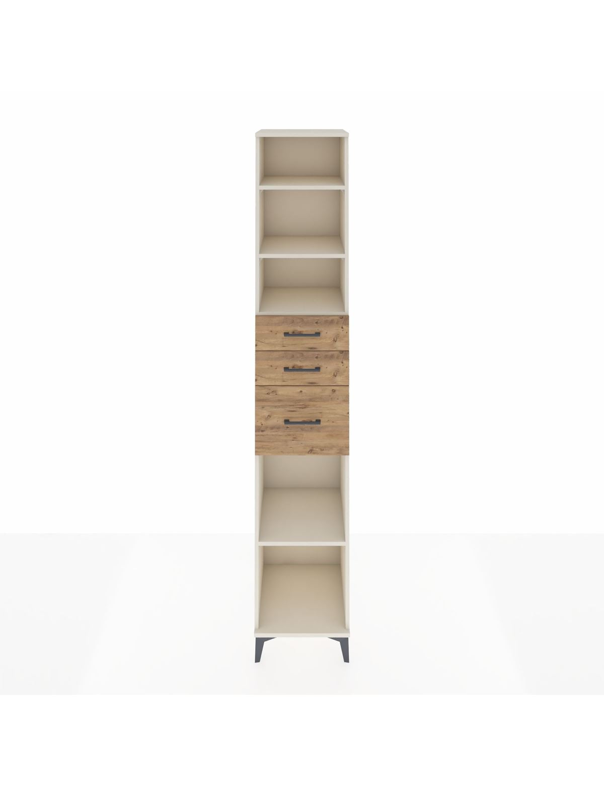 Hyperion Dolap 4 Raflı 3 Çekmeceli 44x44x243 Aytaşı-Çam