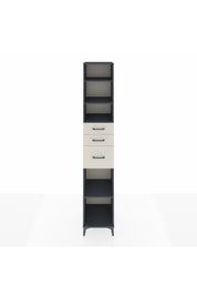 Hyperion Dolap 4 Raflı 3 Çekmeceli 44x44x243 Antrasit-Aytaşı