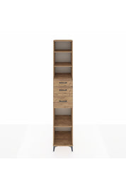 Hyperion Dolap 4 Raflı 3 Çekmeceli 44x44x243 Çam-Çam