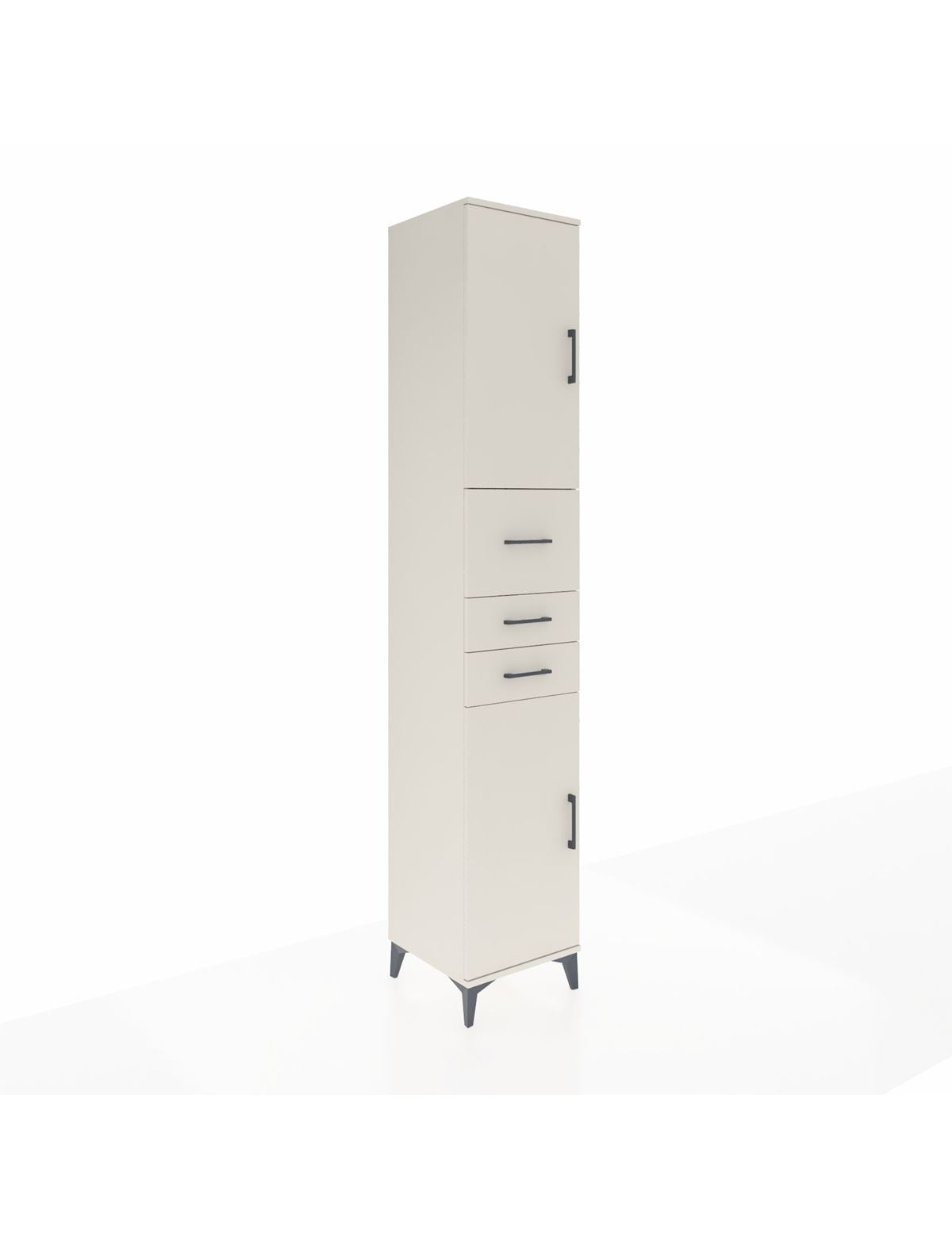 Hyperion Dolap 4 Raflı 3 Çekmeceli 2 Kapaklı 44x44x243 Aytaşı-Aytaşı