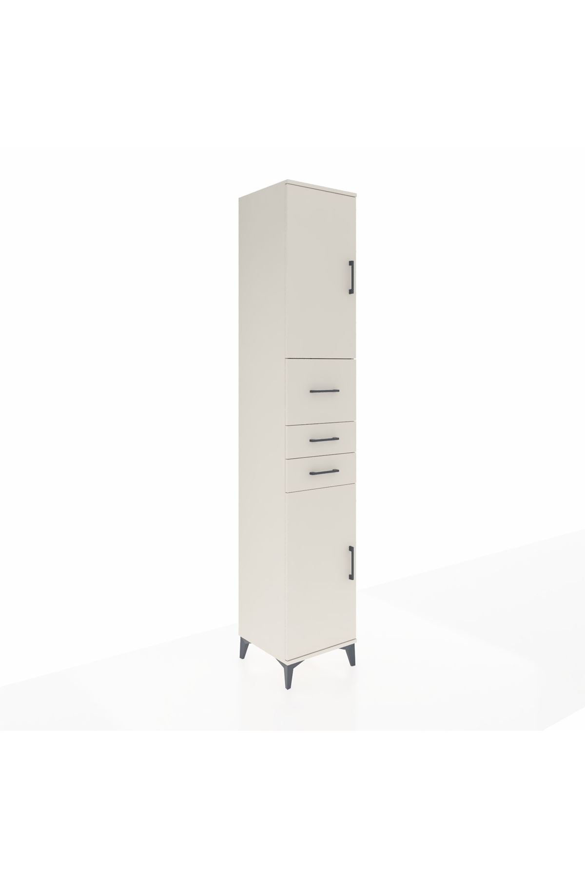 Hyperion Dolap 4 Raflı 3 Çekmeceli 2 Kapaklı 44x44x243 Aytaşı-Aytaşı