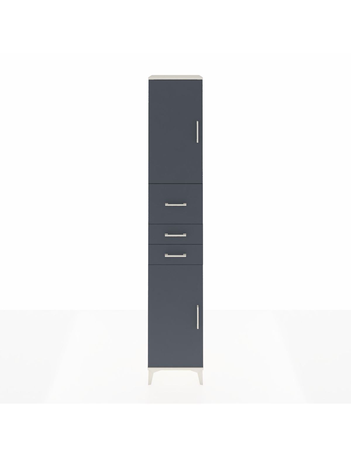 Hyperion Dolap 4 Raflı 3 Çekmeceli 2 Kapaklı 44x44x243 Aytaşı-Antrasit