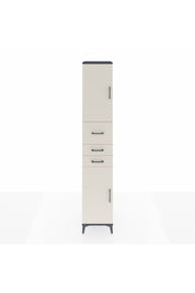 Hyperion Dolap 4 Raflı 3 Çekmeceli 2 Kapaklı 44x44x243 Antrasit-Aytaşı