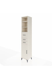 Hyperion Dolap 4 Raflı 3 Çekmeceli Tek Kapaklı 44x44x243 Aytaşı-Aytaşı