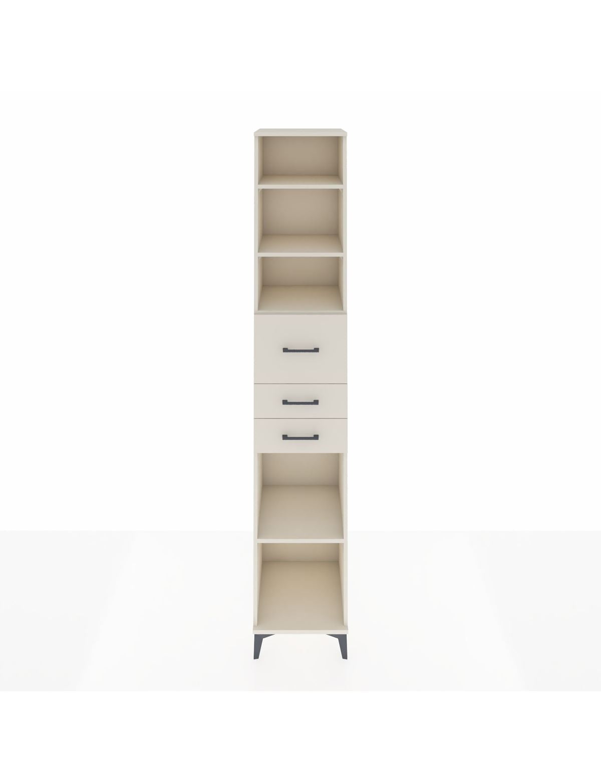 Hyperion Dolap 4 Raflı 3 Çekmeceli 44x44x243 Aytaşı-Aytaşı