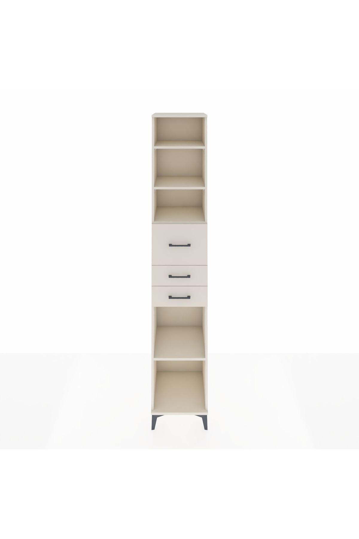 Hyperion Dolap 4 Raflı 3 Çekmeceli 44x44x243 Aytaşı-Aytaşı