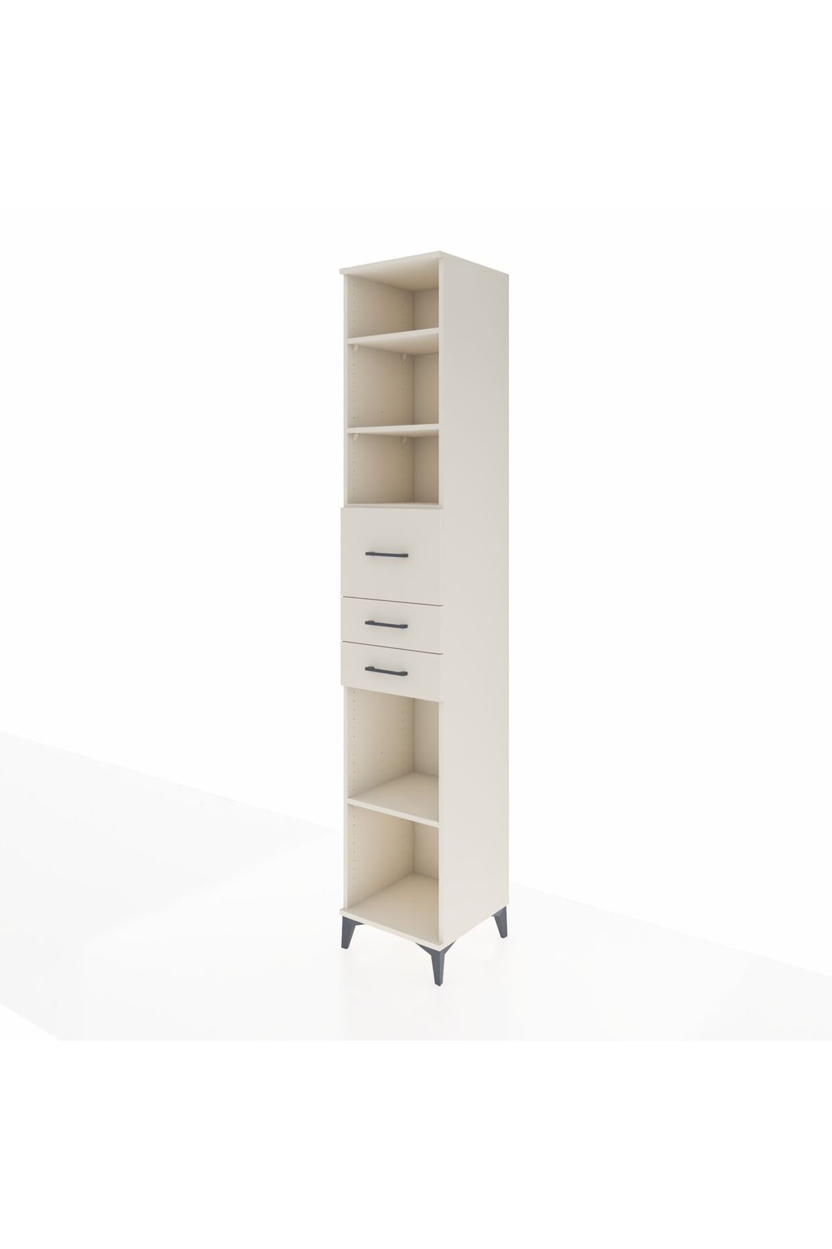 Hyperion Dolap 4 Raflı 3 Çekmeceli 44x44x243 Aytaşı-Aytaşı