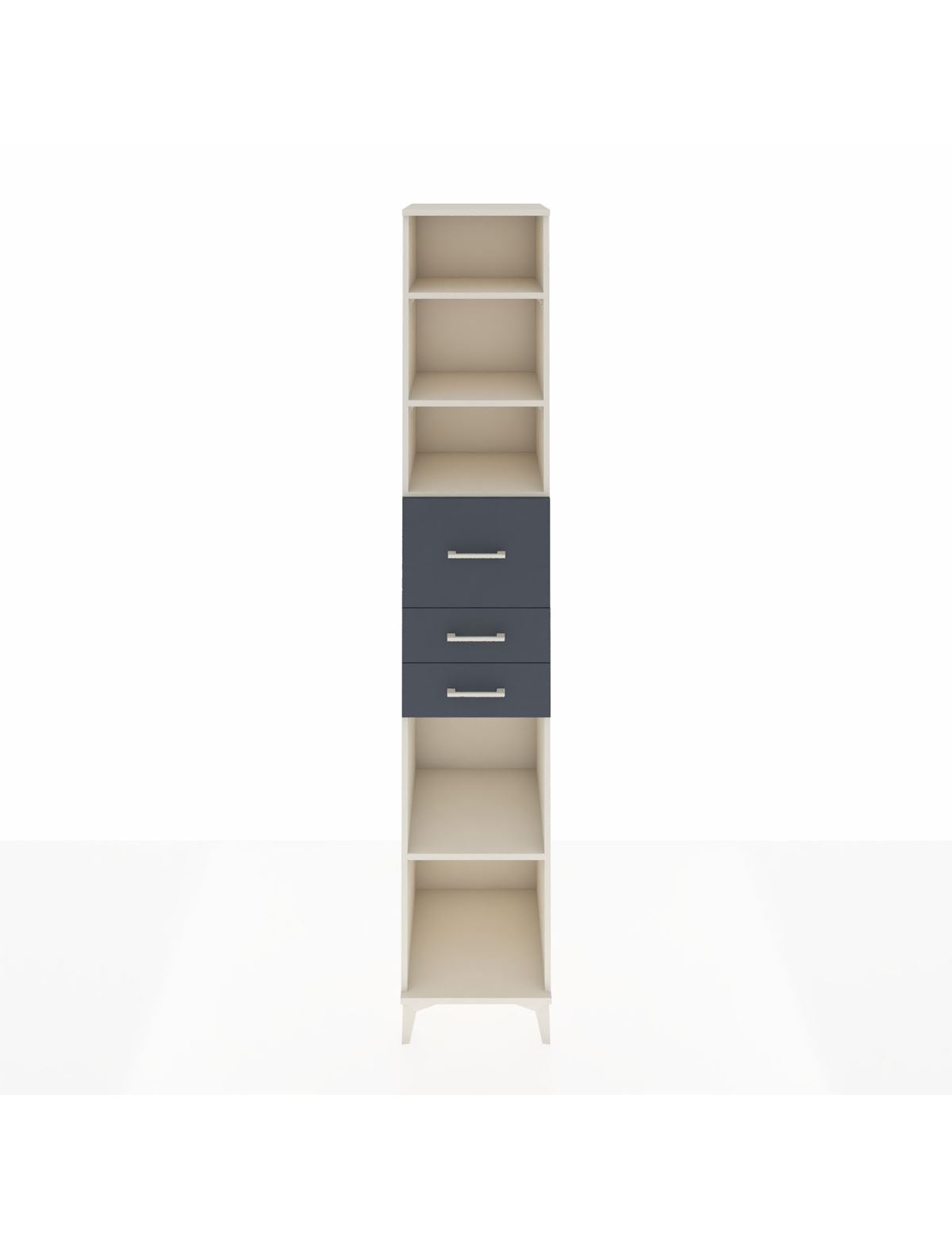 Hyperion Dolap 4 Raflı 3 Çekmeceli 44x44x243 Aytaşı-Antrasit