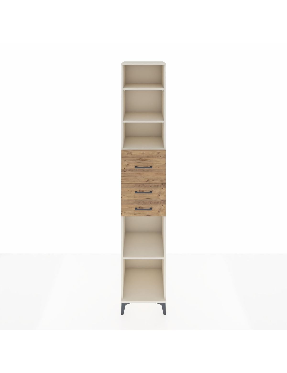 Hyperion Dolap 4 Raflı 3 Çekmeceli 44x44x243 Aytaşı-Çam