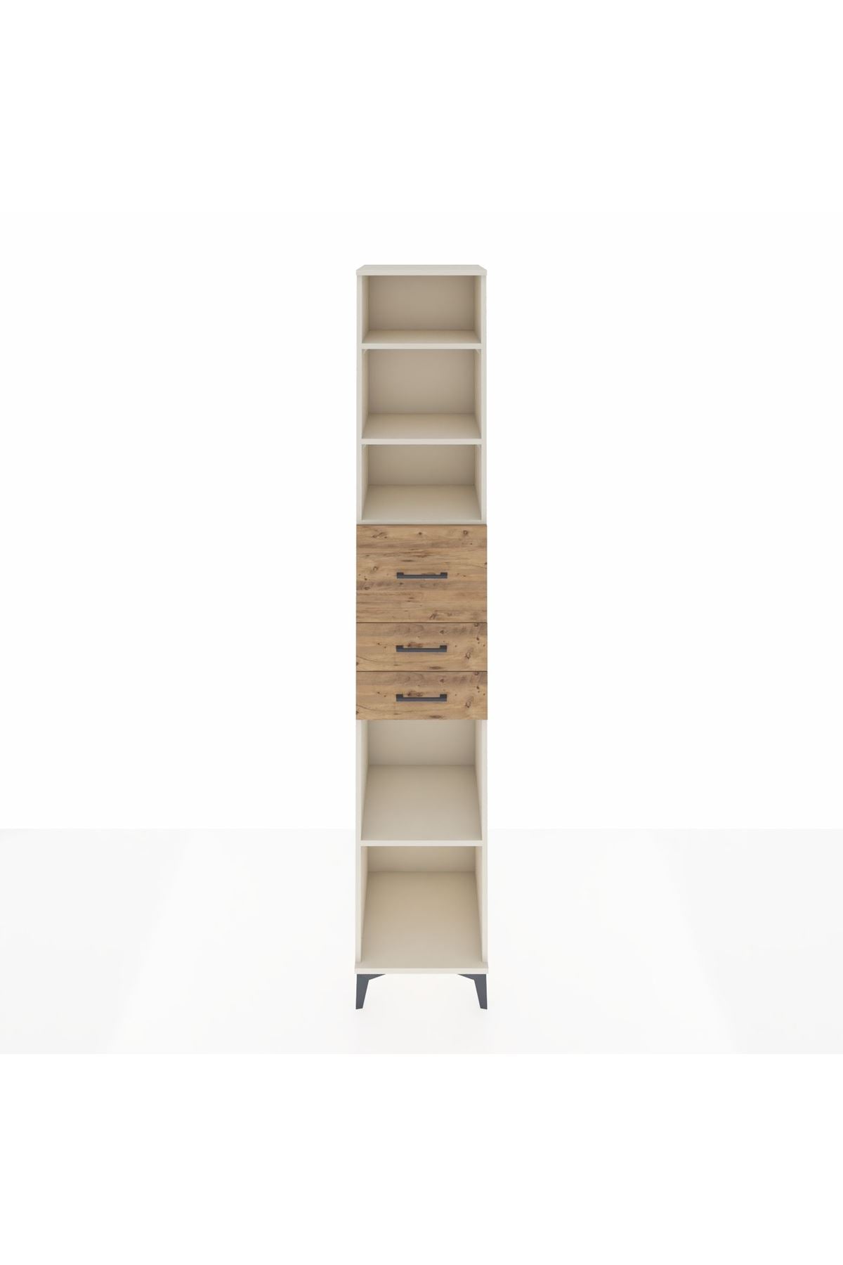 Hyperion Dolap 4 Raflı 3 Çekmeceli 44x44x243 Aytaşı-Çam