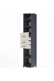 Hyperion Dolap 4 Raflı 3 Çekmeceli 44x44x243 Antrasit-Aytaşı