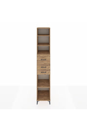 Hyperion Dolap 4 Raflı 3 Çekmeceli 44x44x243 Çam-Çam
