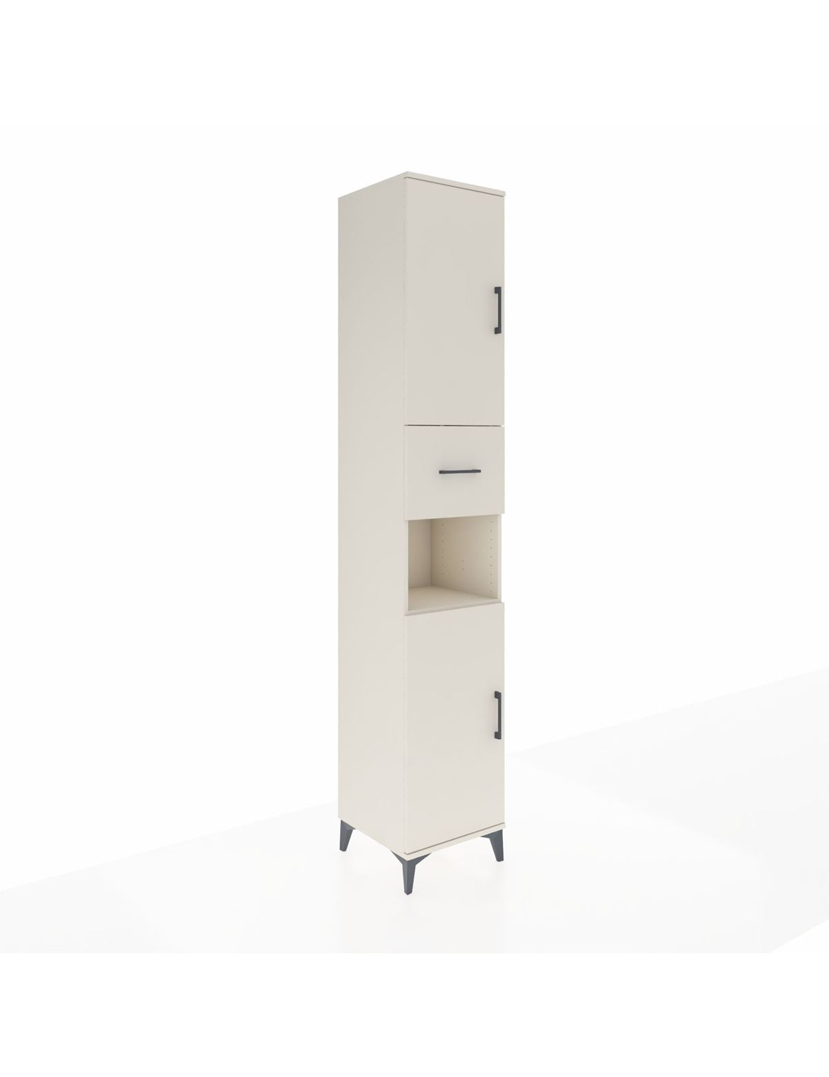 Hyperion Dolap 5 Raflı Tek Çekmeceli 2 Kapaklı 44x44x243 Aytaşı-Aytaşı