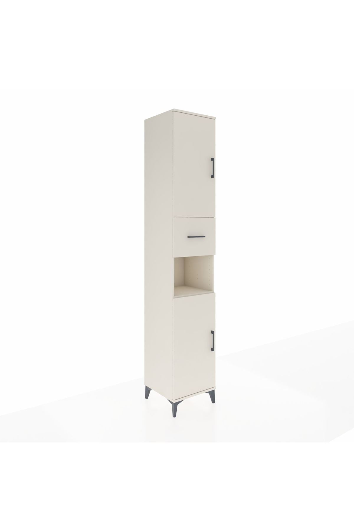 Hyperion Dolap 5 Raflı Tek Çekmeceli 2 Kapaklı 44x44x243 Aytaşı-Aytaşı