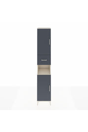 Hyperion Dolap 5 Raflı Tek Çekmeceli 2 Kapaklı 44x44x243 Aytaşı-Antrasit