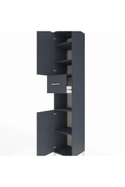 Hyperion Dolap 5 Raflı Tek Çekmeceli 2 Kapaklı 44x44x243 Antrasit-Antrasit