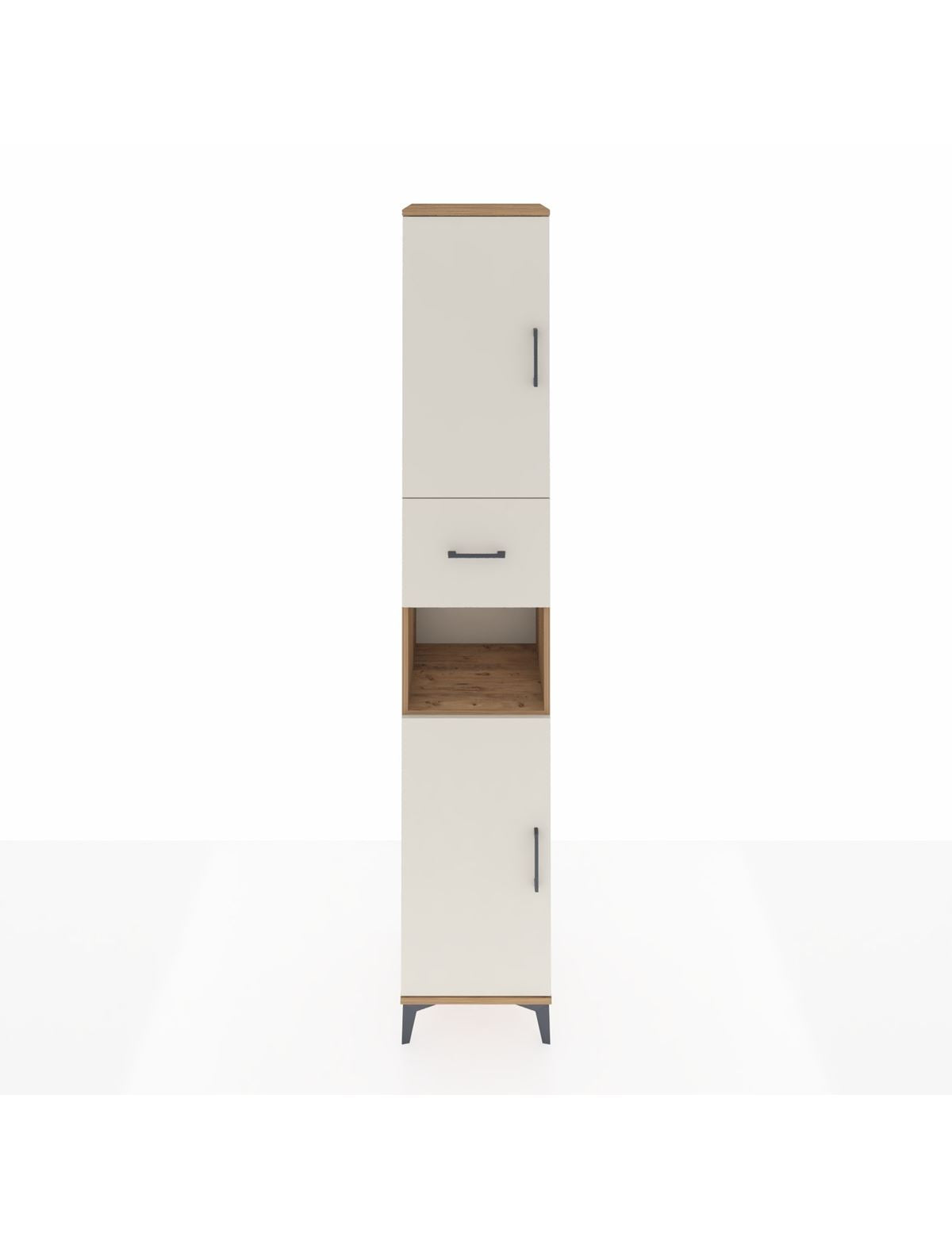 Hyperion Dolap 5 Raflı Tek Çekmeceli 2 Kapaklı 44x44x243 Çam-Aytaşı