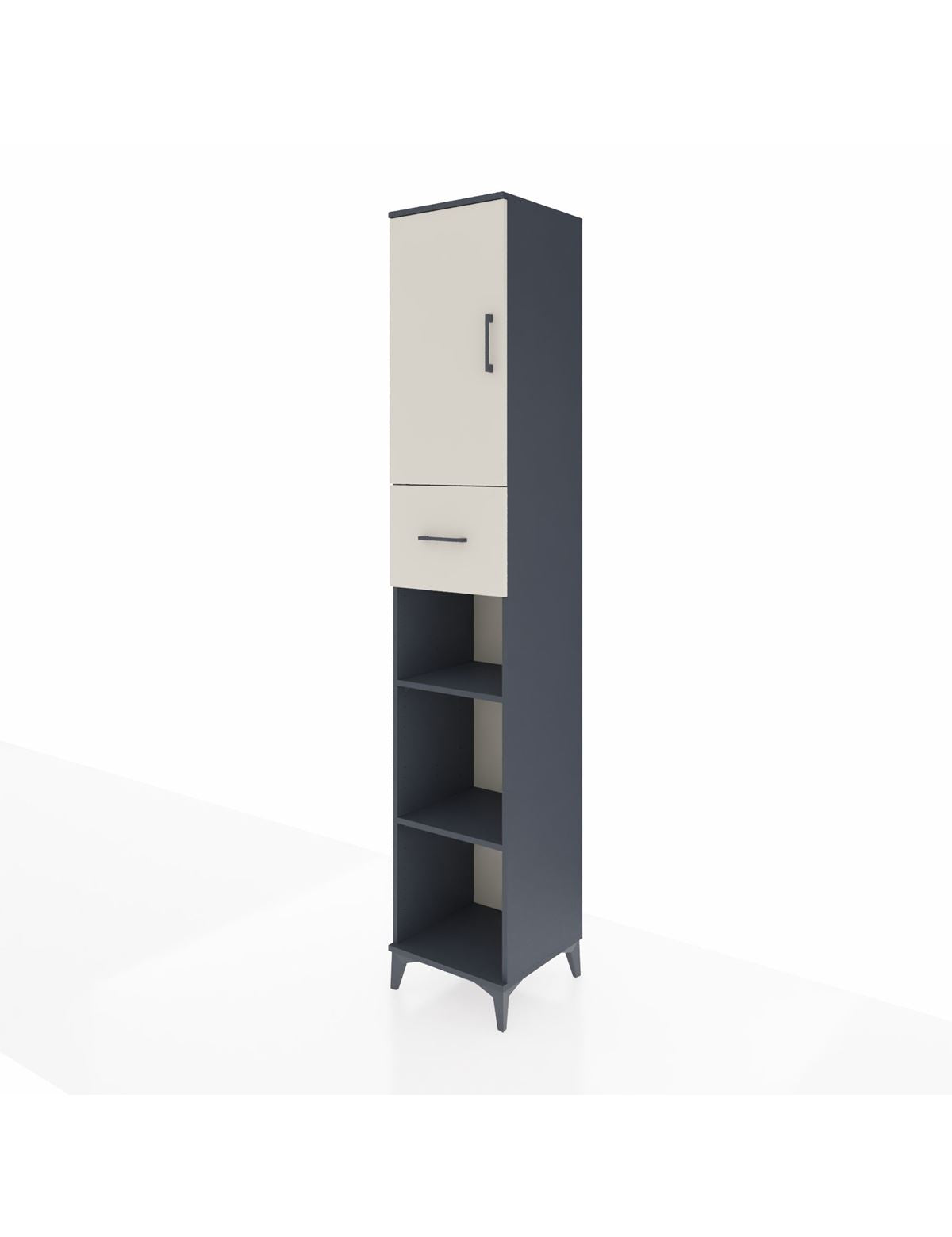 Hyperion Dolap 5 Raflı Tek Çekmeceli Tek Kapaklı 44x44x243 - S64M129V4B
