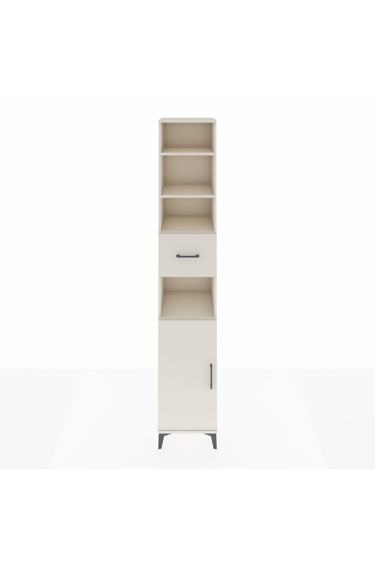 Hyperion Dolap 5 Raflı Tek Çekmeceli Tek Kapaklı 44x44x243 Aytaşı-Aytaşı