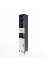 Hyperion Dolap 5 Raflı Tek Çekmeceli Tek Kapaklı 44x44x243 Antrasit-Aytaşı