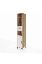 Hyperion Dolap 5 Raflı Tek Çekmeceli Tek Kapaklı 44x44x243 Çam-Aytaşı