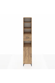 Hyperion Dolap 5 Raflı Tek Çekmeceli Tek Kapaklı 44x44x243 Çam-Çam