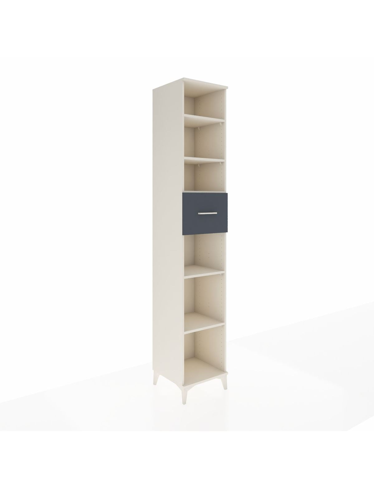 Hyperion Dolap 5 Raflı Tek Çekmeceli 44x44x243 Aytaşı-Antrasit