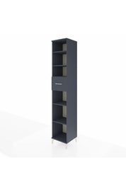 Hyperion Dolap 5 Raflı Tek Çekmeceli 44x44x243 Antrasit-Antrasit