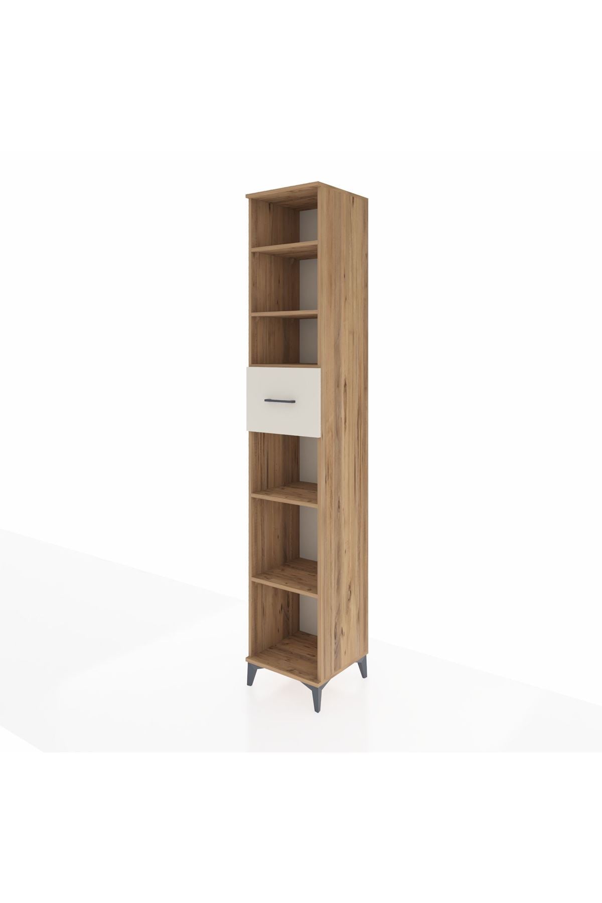 Hyperion Dolap 5 Raflı Tek Çekmeceli 44x44x243 Çam-Aytaşı