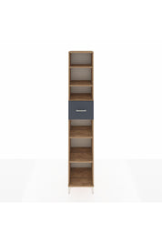 Hyperion Dolap 5 Raflı Tek Çekmeceli 44x44x243 Çam-Antrasit