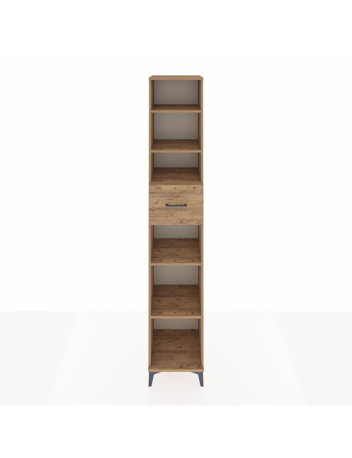 Hyperion Dolap 5 Raflı Tek Çekmeceli 44x44x243 Çam-Çam