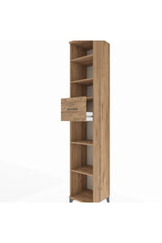 Hyperion Dolap 5 Raflı Tek Çekmeceli 44x44x243 Çam-Çam