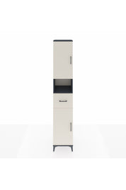 Hyperion Dolap 5 Raflı Tek Çekmeceli 2 Kapaklı 44x44x243 Antrasit-Aytaşı