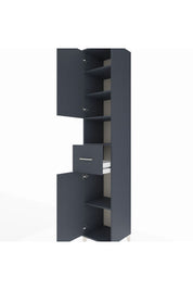 Hyperion Dolap 5 Raflı Tek Çekmeceli 2 Kapaklı 44x44x243 Antrasit-Antrasit