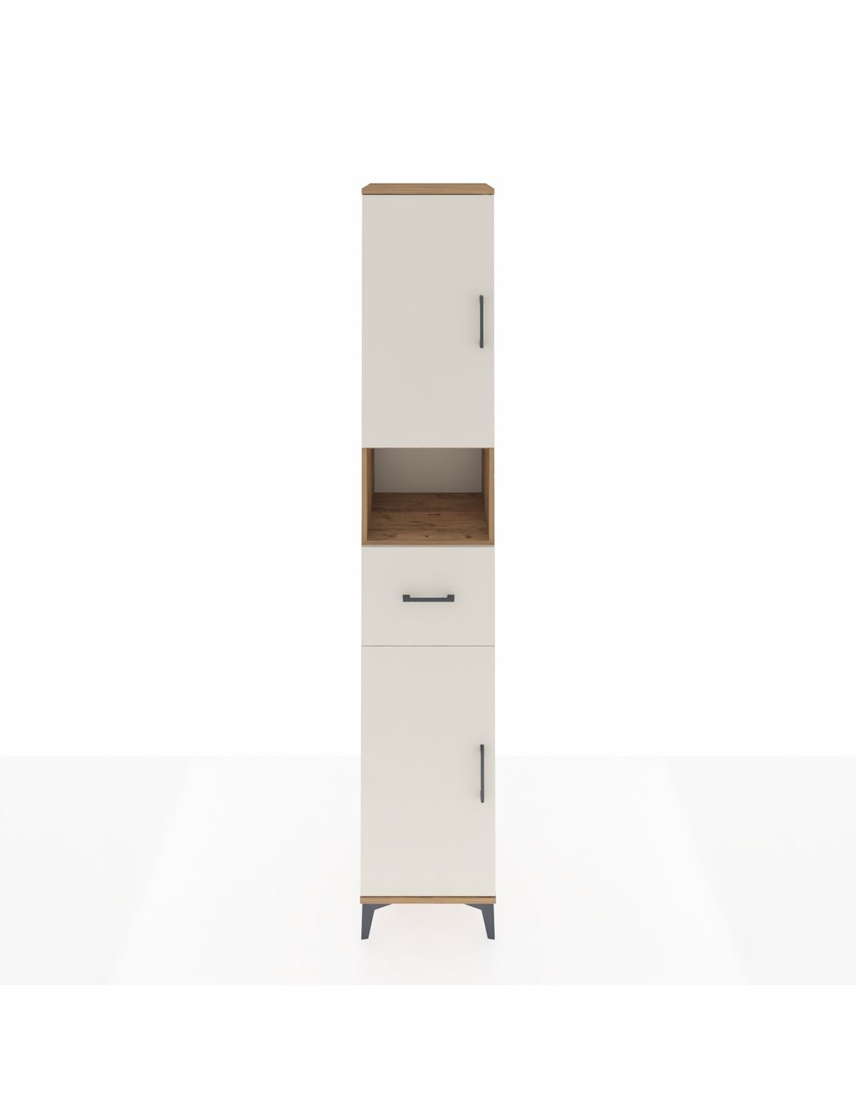 Hyperion Dolap 5 Raflı Tek Çekmeceli 2 Kapaklı 44x44x243 Çam-Aytaşı