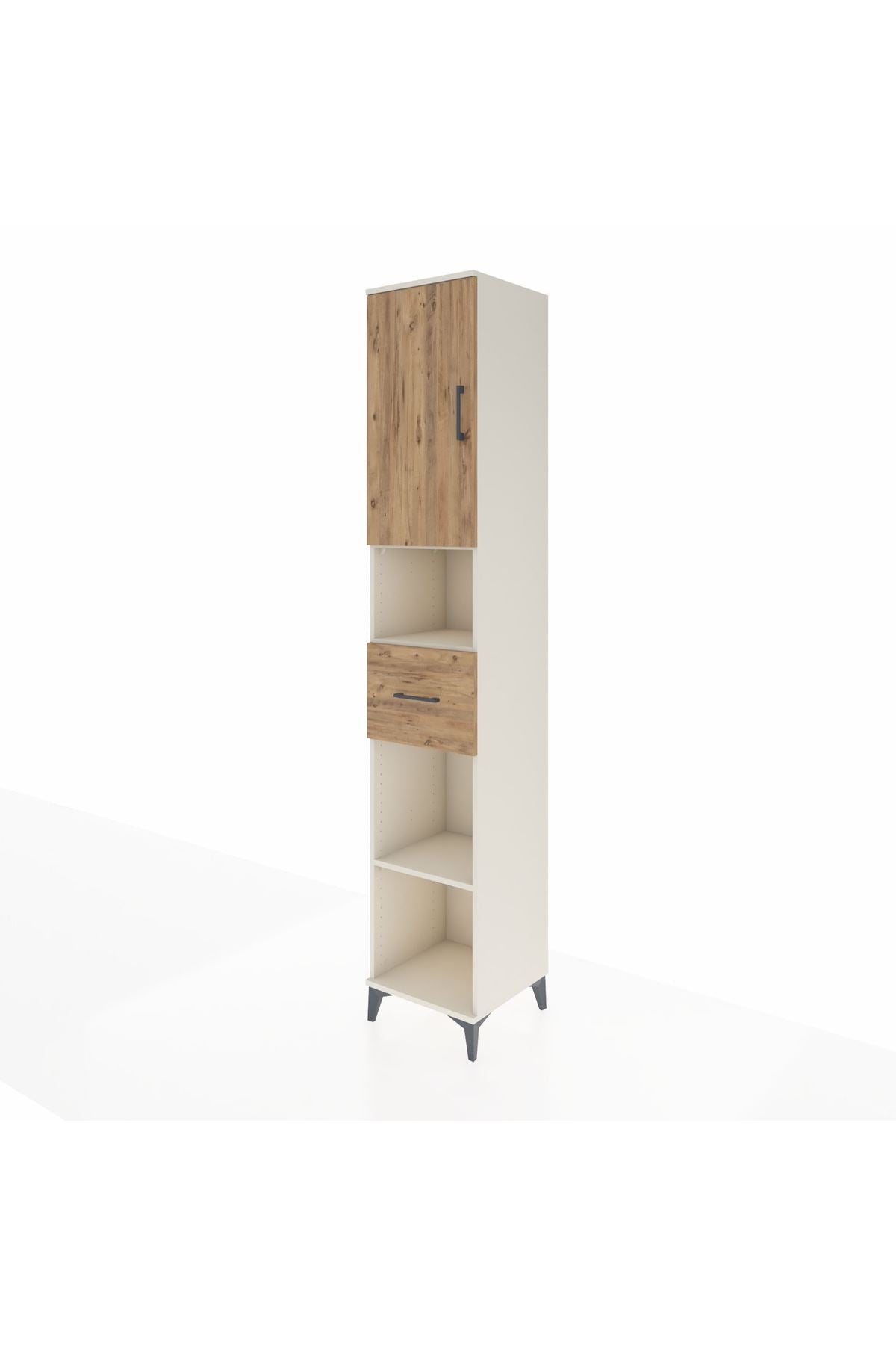 Hyperion Dolap 5 Raflı Tek Çekmeceli Tek Kapaklı 44x44x243 Aytaşı-Çam