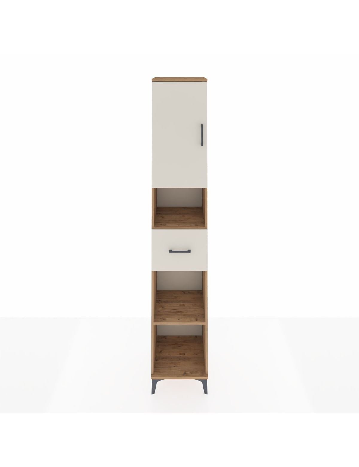 Hyperion Dolap 5 Raflı Tek Çekmeceli Tek Kapaklı 44x44x243 Çam-Aytaşı