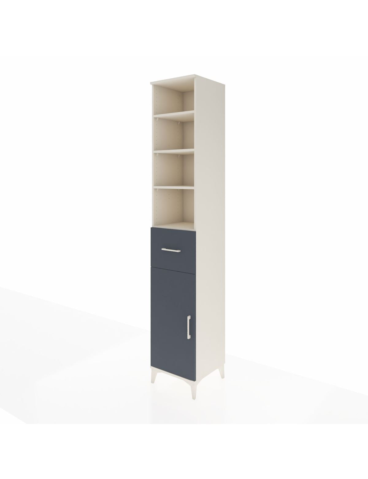 Hyperion Dolap 5 Raflı Tek Çekmeceli Tek Kapaklı 44x44x243 - S64M134V2B