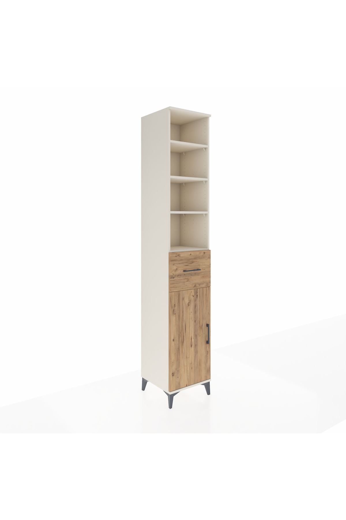 Hyperion Dolap 5 Raflı Tek Çekmeceli Tek Kapaklı 44x44x243 Aytaşı-Çam