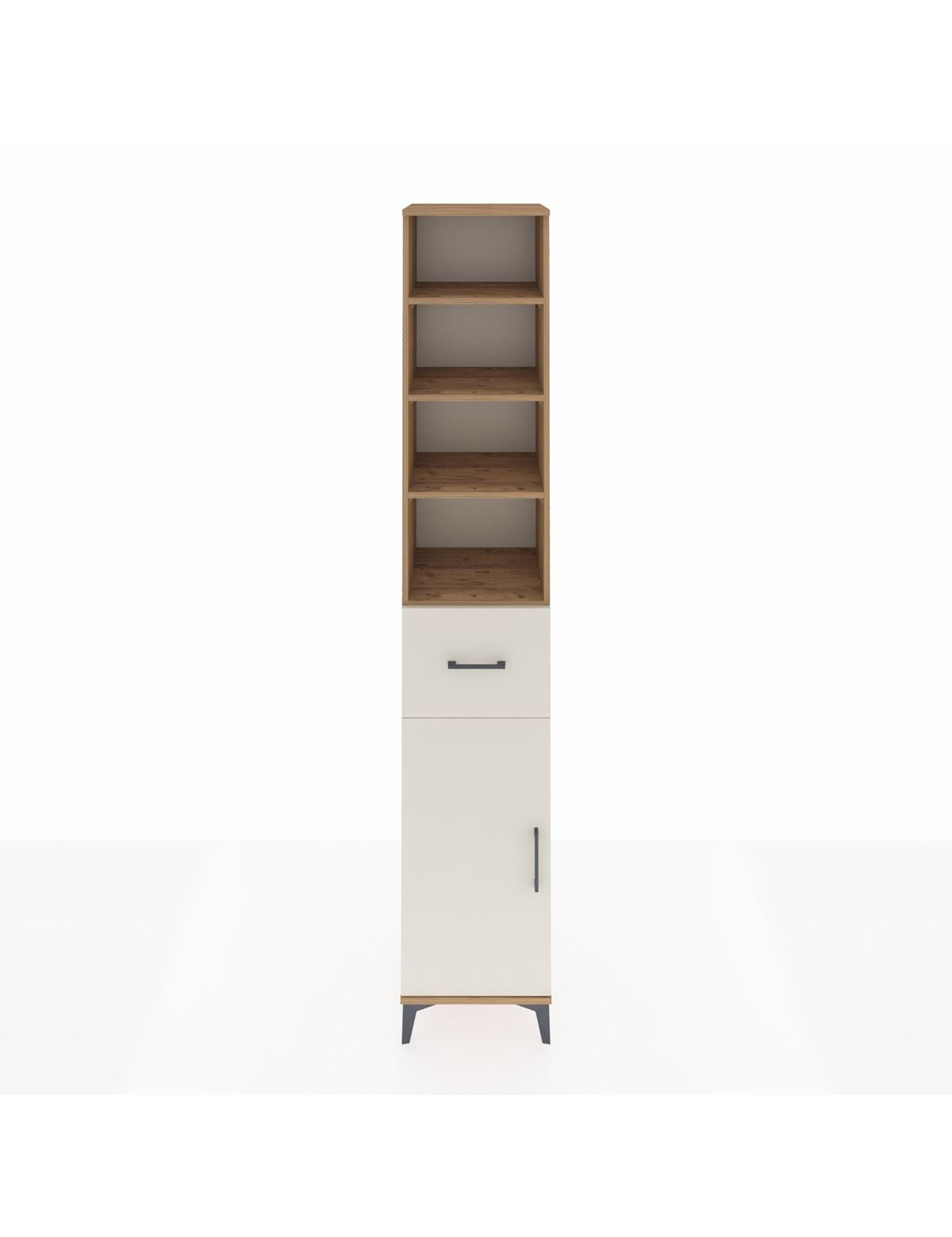 Hyperion Dolap 5 Raflı Tek Çekmeceli Tek Kapaklı 44x44x243 Çam-Aytaşı