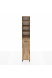 Hyperion Dolap 5 Raflı Tek Çekmeceli Tek Kapaklı 44x44x243 Çam-Çam