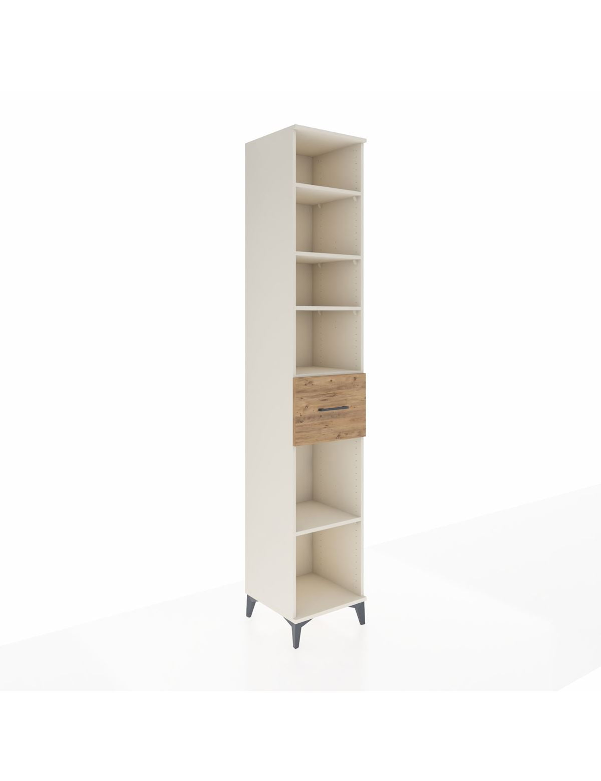 Hyperion Dolap 5 Raflı Tek Çekmeceli 44x44x243 Aytaşı-Çam