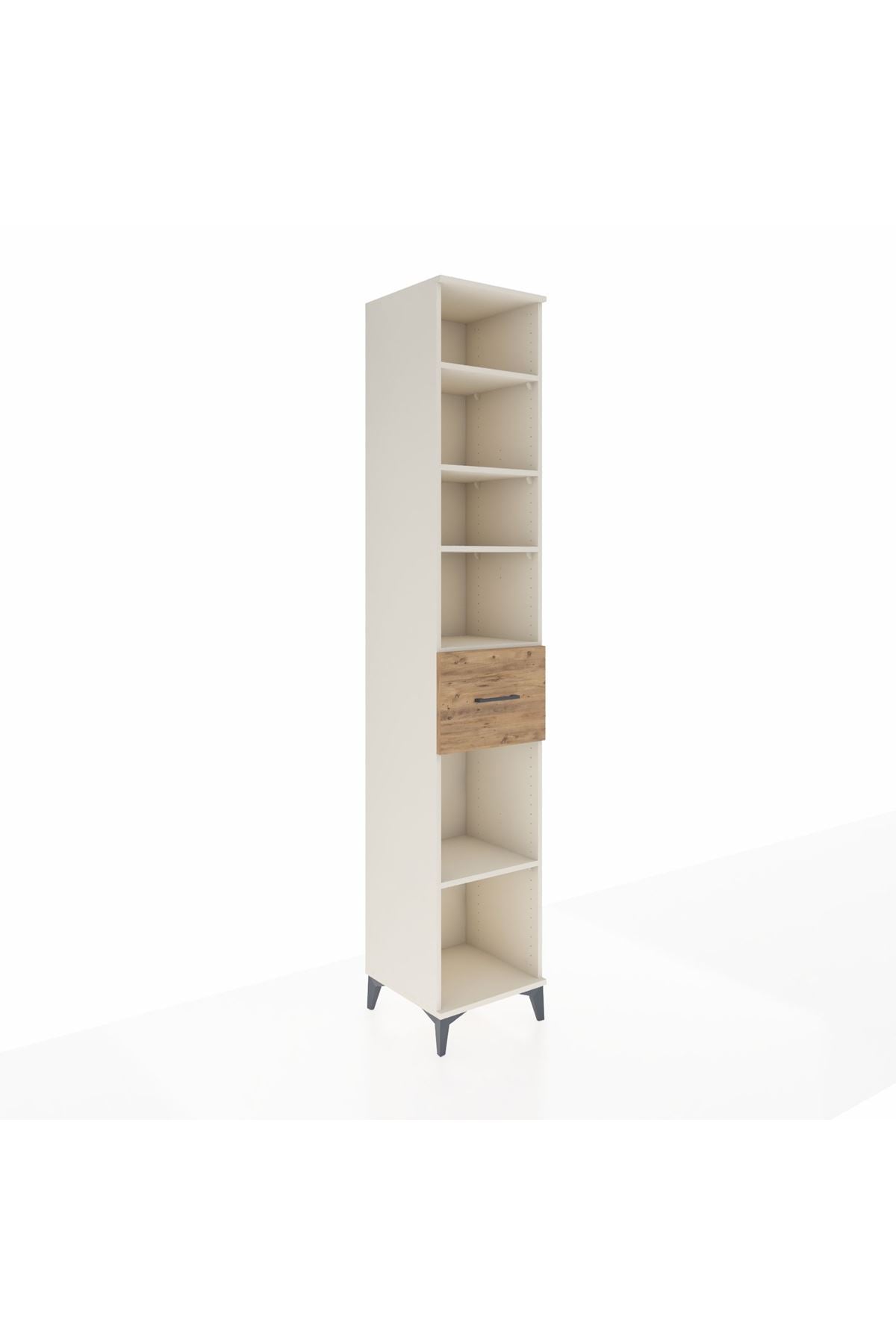 Hyperion Dolap 5 Raflı Tek Çekmeceli 44x44x243 Aytaşı-Çam