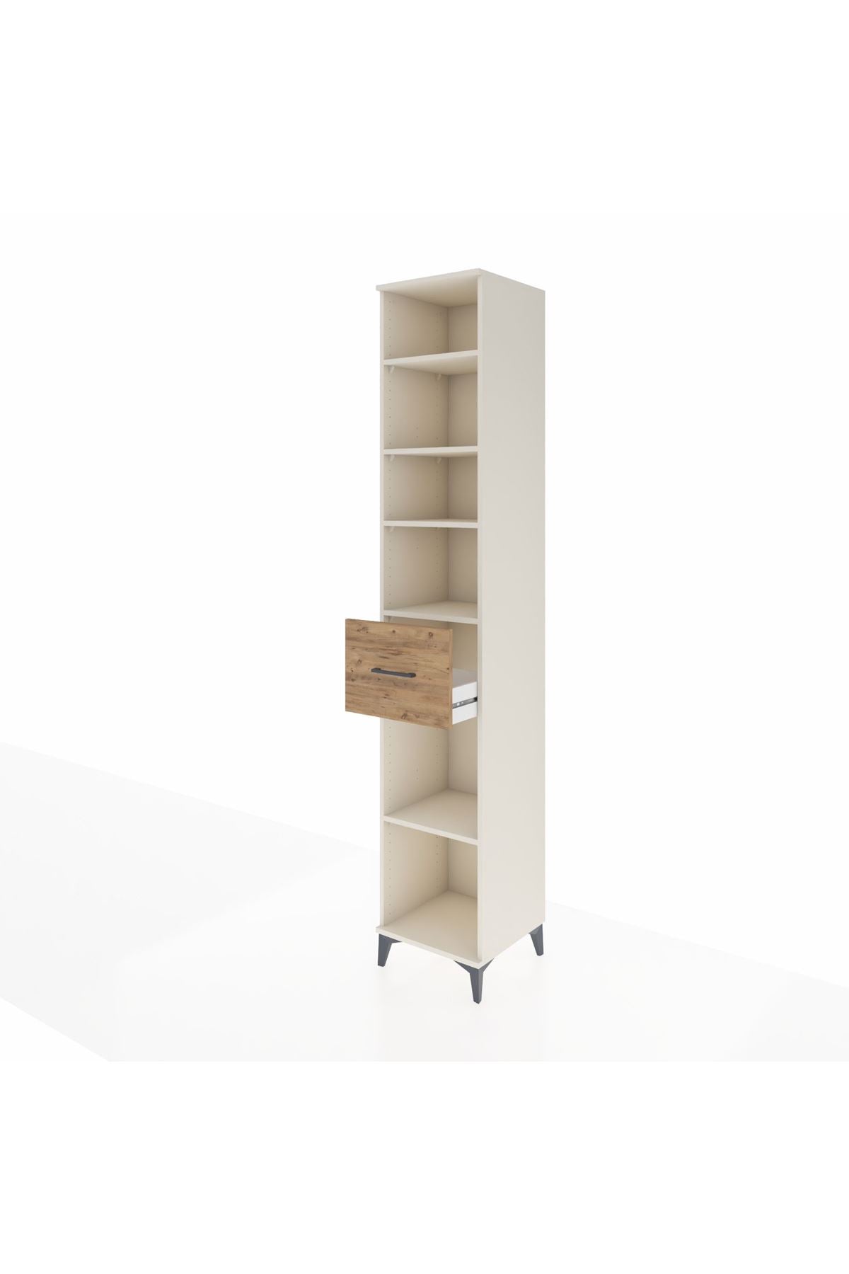 Hyperion Dolap 5 Raflı Tek Çekmeceli 44x44x243 Aytaşı-Çam