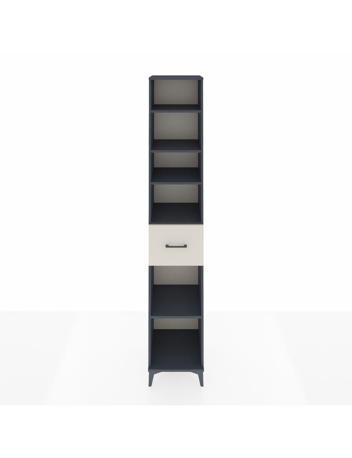 Hyperion Dolap 5 Raflı Tek Çekmeceli 44x44x243 Antrasit-Aytaşı