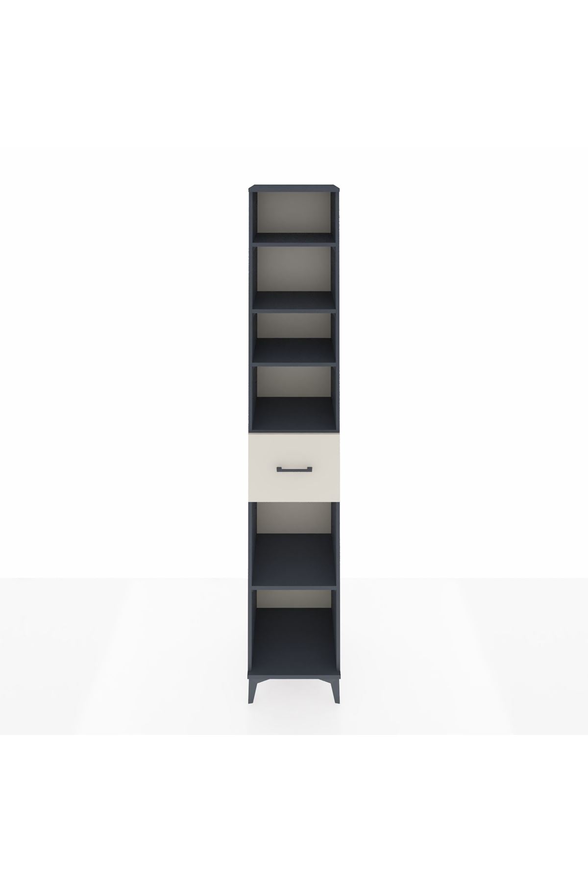 Hyperion Dolap 5 Raflı Tek Çekmeceli 44x44x243 Antrasit-Aytaşı